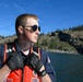 U.S. Coast Guard Aids to Navigation crew members service shore aids and buoys on Lake Roosevelt in Washington.