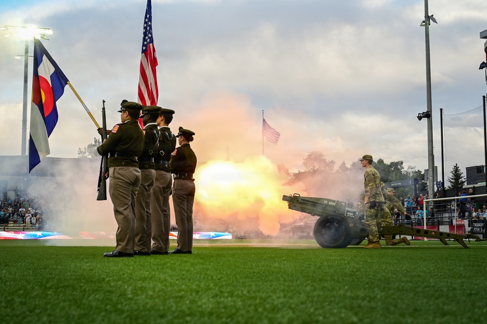 Colorado Switchbacks Host Military Appreciation Game