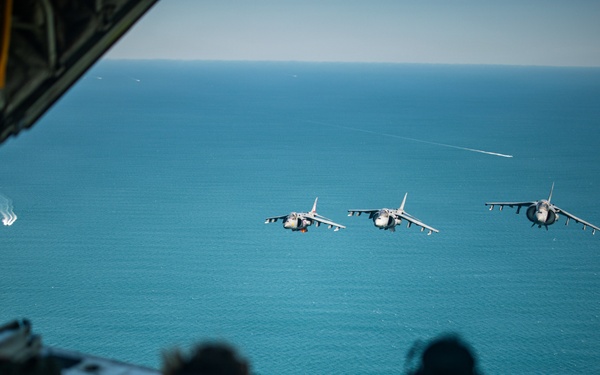 VMA-223 flies above Eastern North Carolina