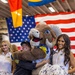 USO hosts Rampage and Cheerleaders of the Los Angeles Rams in addition to games, events, and activities for the Sailors and Marines onboard USS Essex (LHD 2) for LA Fleet Week