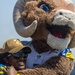 USO hosts Rampage and Cheerleaders of the Los Angeles Rams in addition to games, events, and activities for the Sailors and Marines onboard USS Essex (LHD 2) for LA Fleet Week