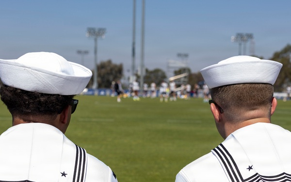 Service Members visit LA Galaxy Stadium