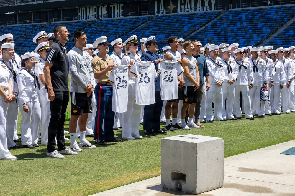 Service Members visit LA Galaxy Stadium