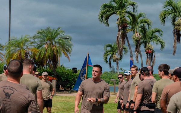 Members of the 25th Air Operations Support Squadron host a 24-hour memorial run for fallen TACP servicemembers
