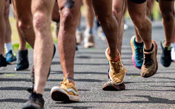 Members of the 25th Air Operations Support Squadron host a 24-hour memorial run for fallen TACP servicemembers