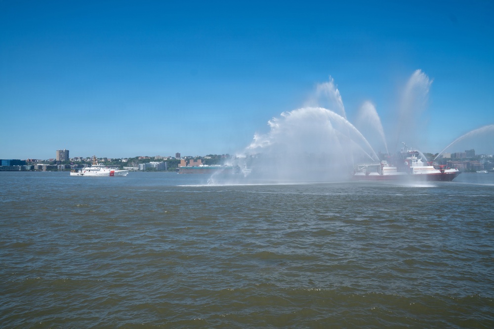 U.S. Coast Guard Cutter Vincent Danz arrives in New York City ahead of commissioning