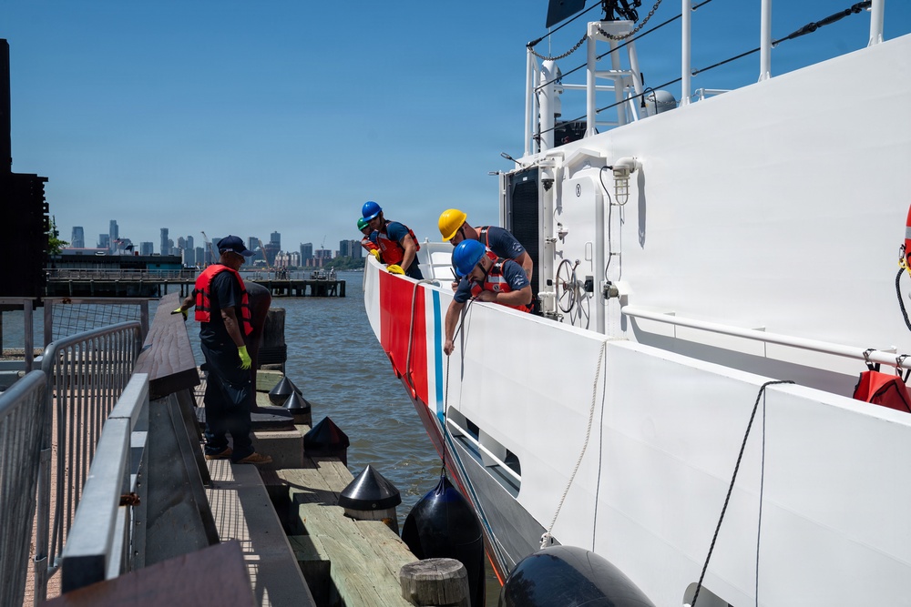 U.S. Coast Guard Cutter Vincent Danz arrives in New York City ahead of commissioning