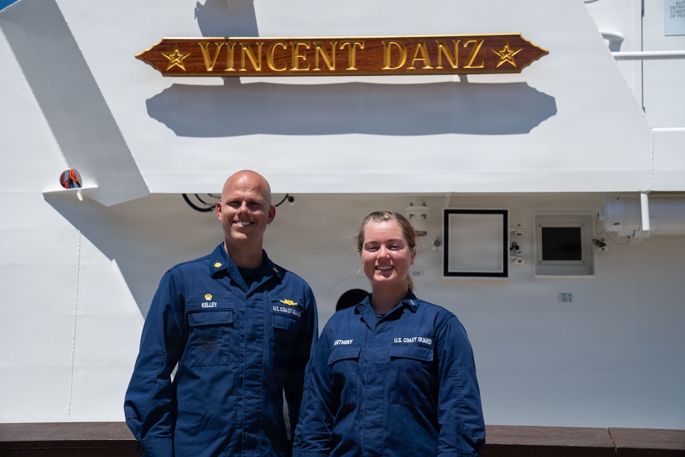 U.S. Coast Guard Cutter Vincent Danz arrives in New York City ahead of commissioning