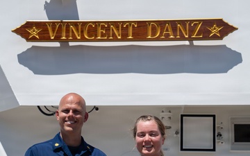 U.S. Coast Guard Cutter Vincent Danz arrives in New York City ahead of commissioning