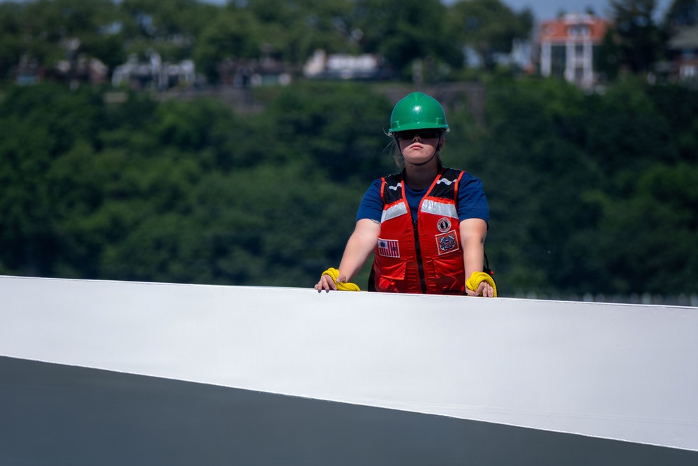 U.S. Coast Guard Cutter Vincent Danz arrives in New York City ahead of commissioning