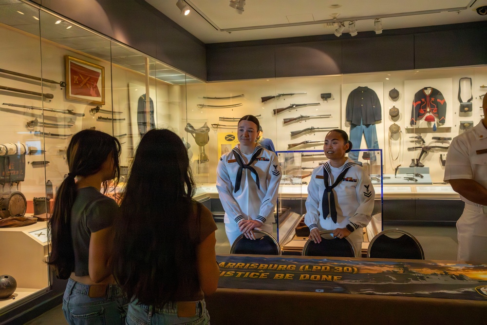 Sailors visit the National Civil War Museum during Harrisburg Navy Week