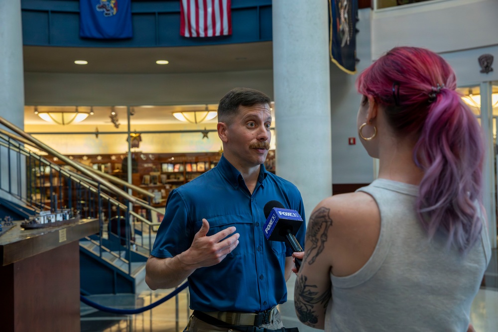 Sailors visit the National Civil War Museum during Harrisburg Navy Week