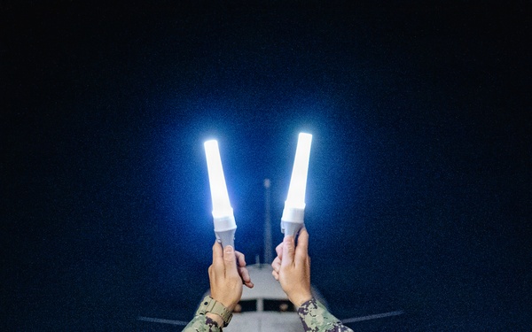 VP-26 Tridents Conduct Night Operations of a P-8A Poseidon