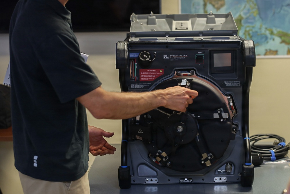 U.S. Navy Sailors with 3rd Marine Logistics Group Conduct Field Sterilization Training