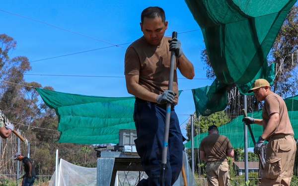 USS Essex Volunteers at the Veterans Garden