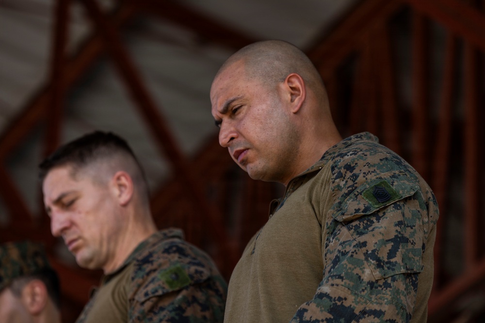 3rd Littoral Combat Team holds a change of command ceremony while deployed in the Philippines