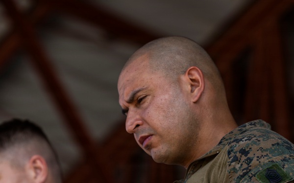 3rd Littoral Combat Team holds a change of command ceremony while deployed in the Philippines