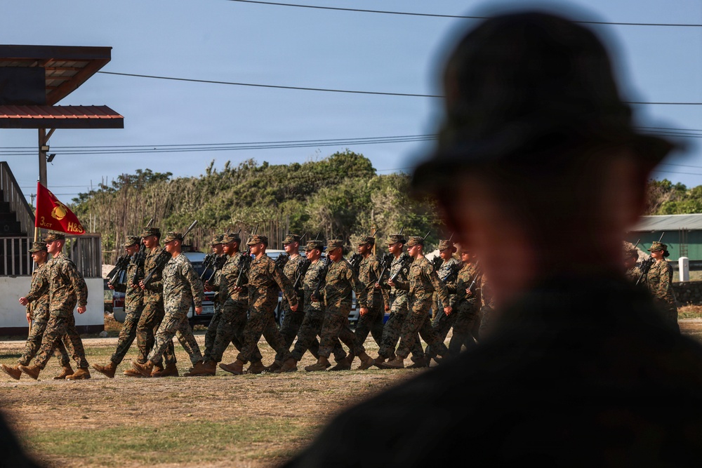 3rd Littoral Combat Team holds a change of command ceremony while deployed in the Philippines