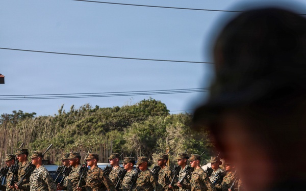 3rd Littoral Combat Team holds a change of command ceremony while deployed in the Philippines