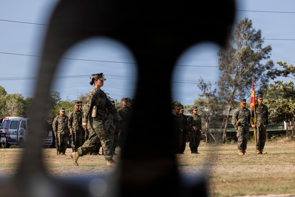 3rd Littoral Combat Team holds a change of command ceremony while deployed in the Philippines