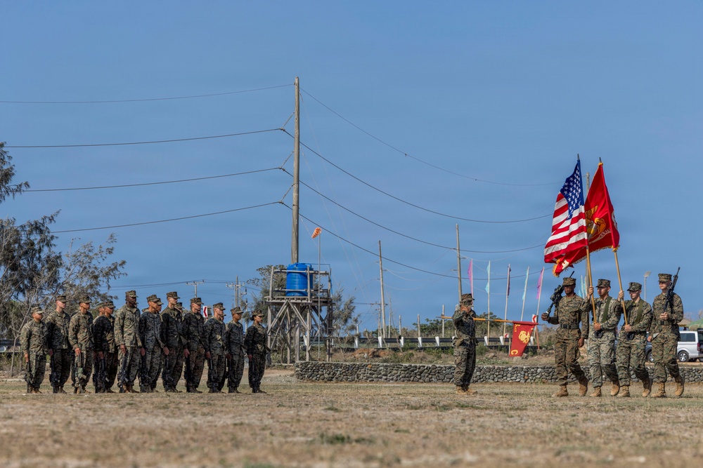 3rd Littoral Combat Team holds a change of command ceremony while deployed in the Philippines