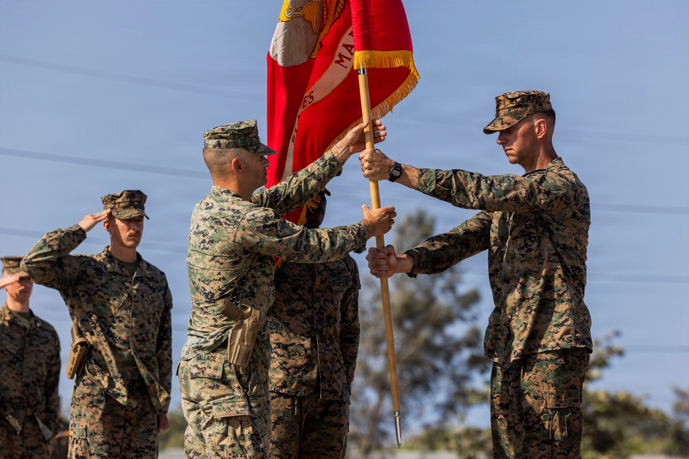 3rd Littoral Combat Team holds a change of command ceremony while deployed in the Philippines
