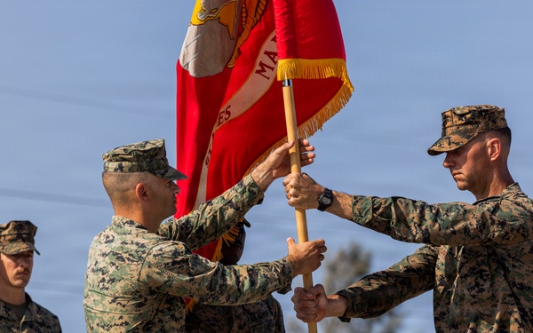3rd Littoral Combat Team holds a change of command ceremony while deployed in the Philippines