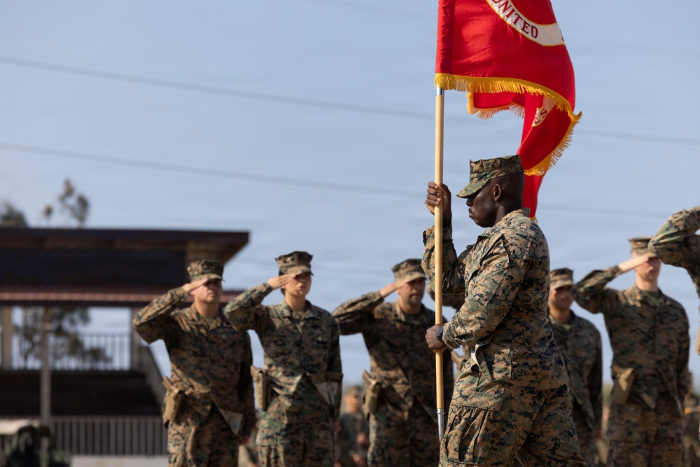 3rd Littoral Combat Team holds a change of command ceremony while deployed in the Philippines