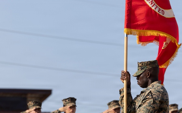3rd Littoral Combat Team holds a change of command ceremony while deployed in the Philippines