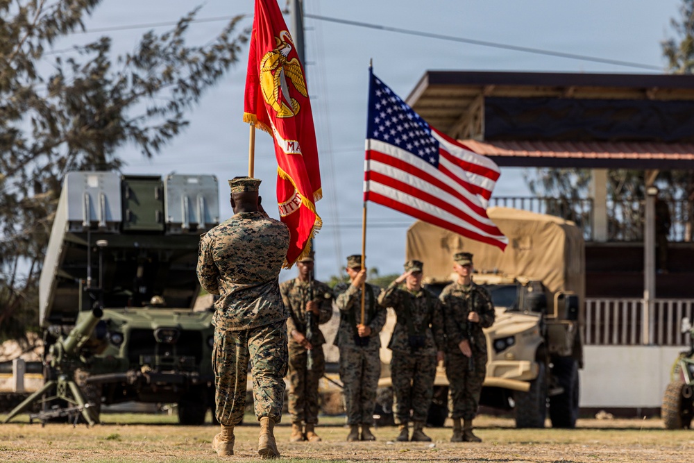 3rd Littoral Combat Team holds a change of command ceremony while deployed in the Philippines