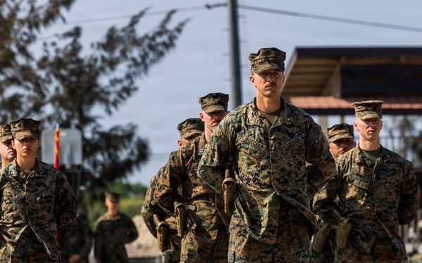 3rd Littoral Combat Team holds a change of command ceremony while deployed in the Philippines
