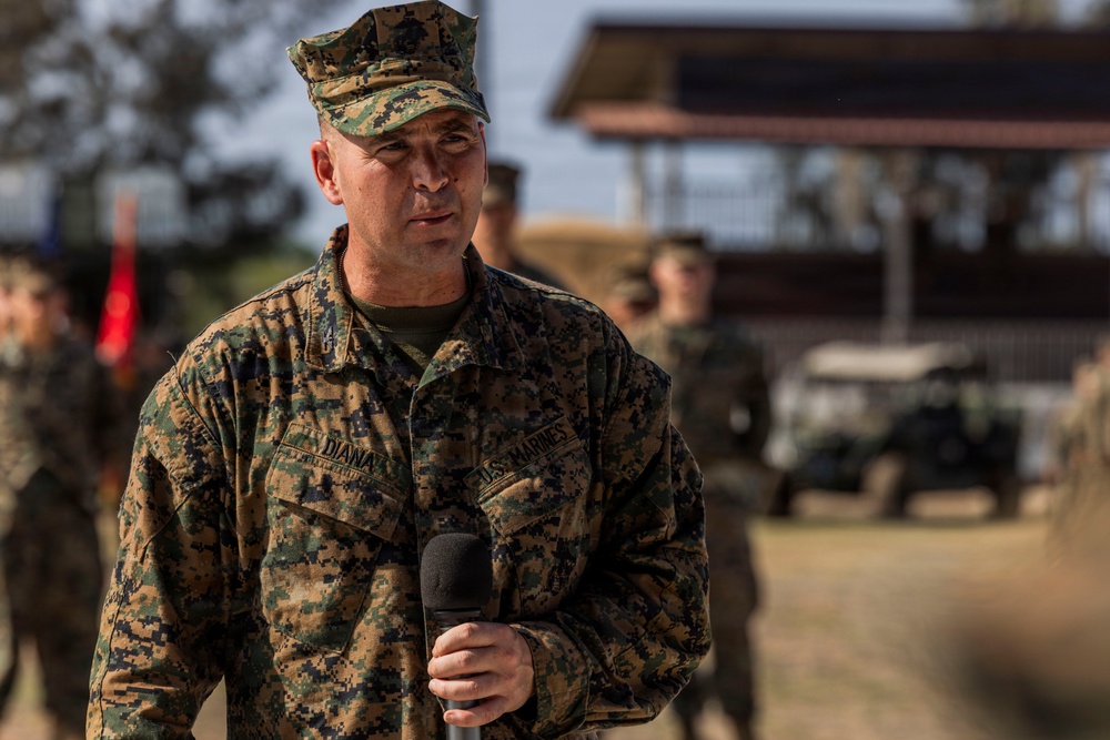 3rd Littoral Combat Team holds a change of command ceremony while deployed in the Philippines