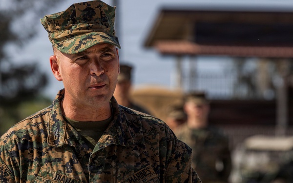 3rd Littoral Combat Team holds a change of command ceremony while deployed in the Philippines