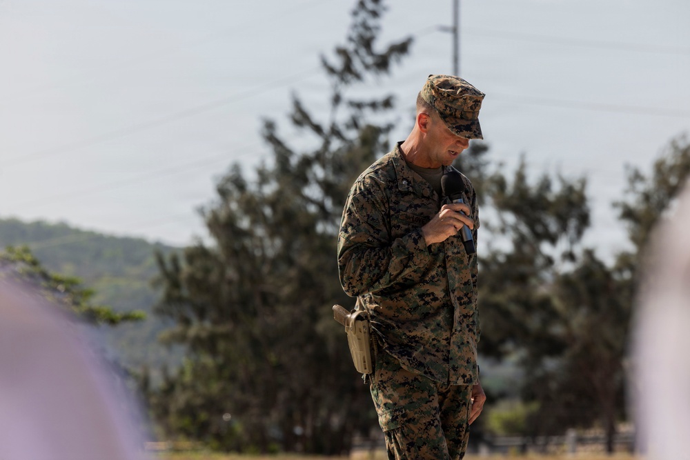 3rd Littoral Combat Team holds a change of command ceremony while deployed in the Philippines