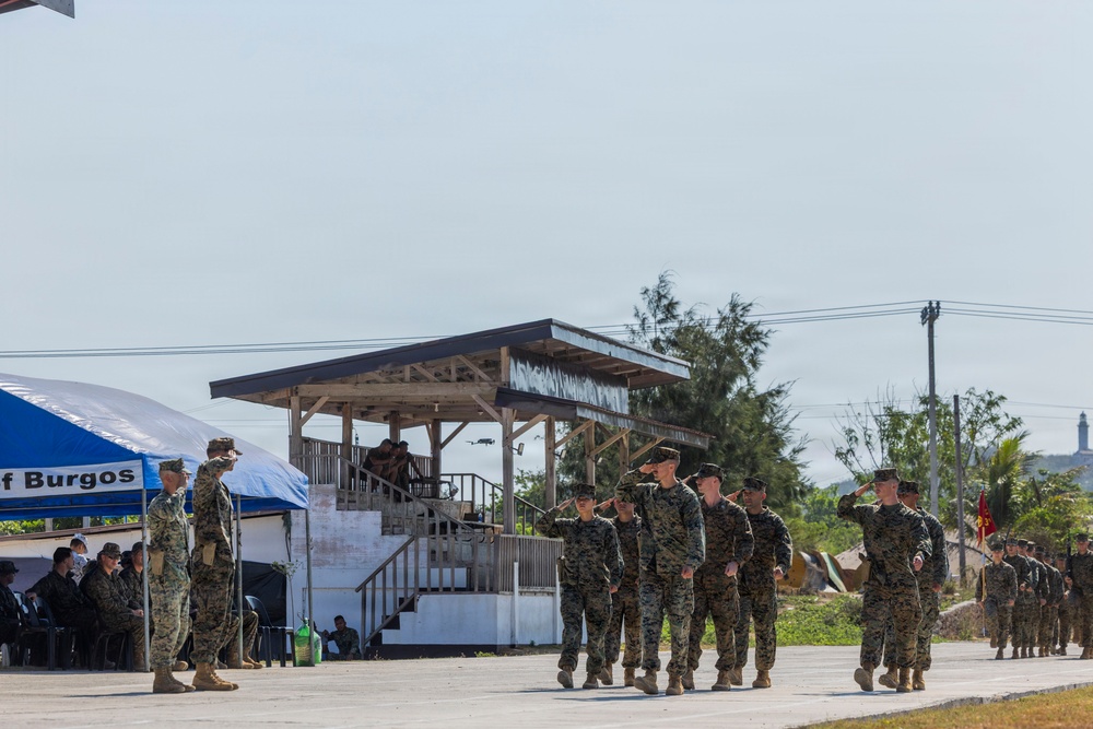 3rd Littoral Combat Team holds a change of command ceremony while deployed in the Philippines
