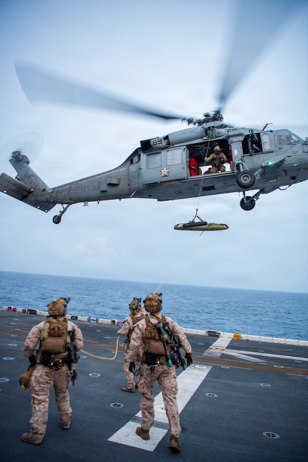 Marines Conduct Fast Roping Training