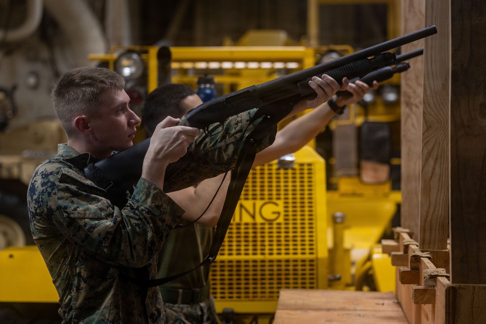 U.S. Marines Conduct M-500 Familiarization Training