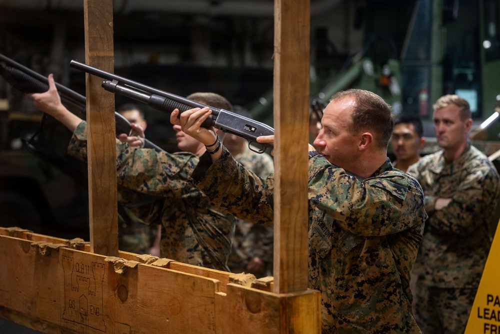U.S. Marines Conduct M-500 Familiarization Training