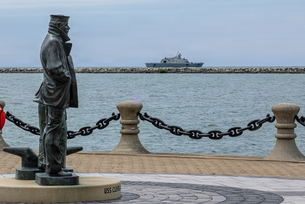 USS Cleveland (LCS 31) departs namesake city after commissioning week