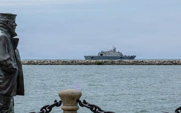 USS Cleveland (LCS 31) departs namesake city after commissioning week
