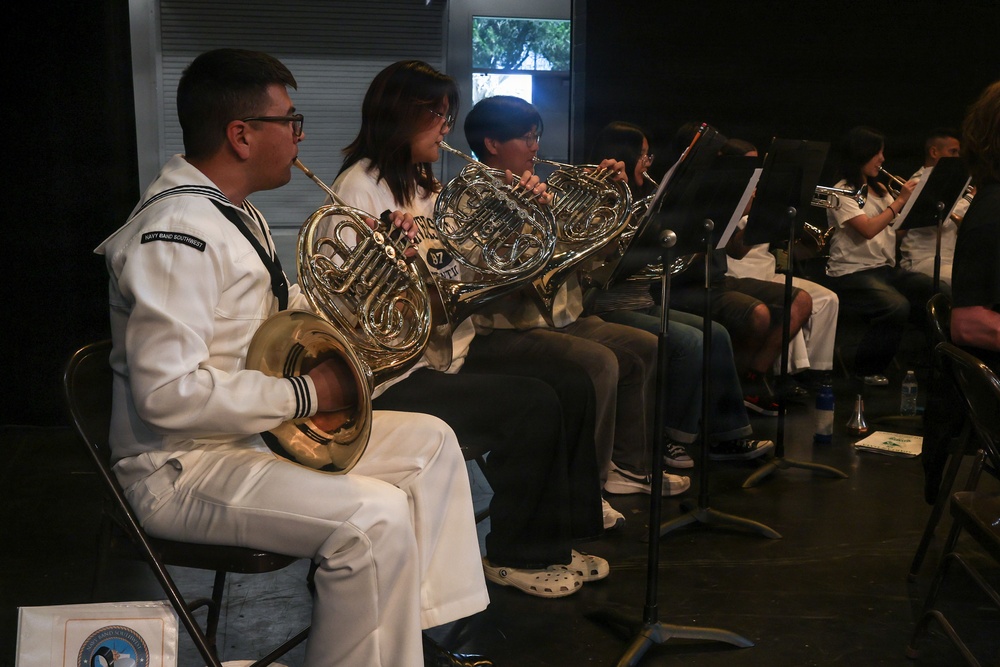 Navy Band Southwest visits South HS