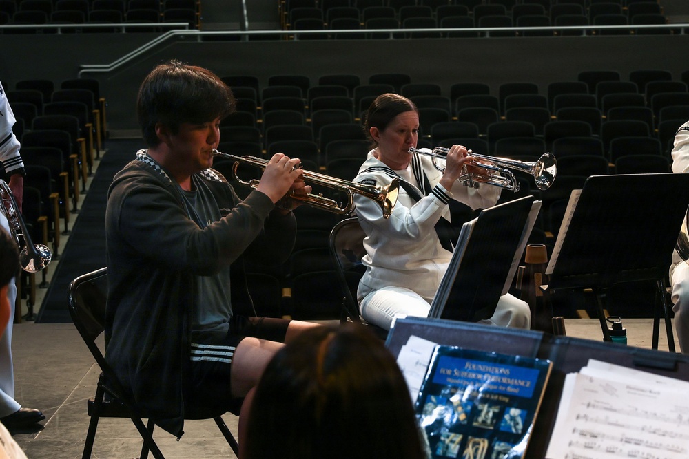 Navy Band Southwest San Diego visits South HS
