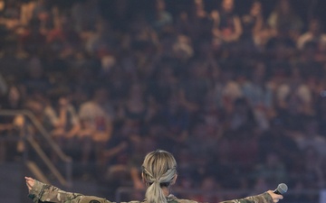 Maj. Gen. Bobby Christine hosts the Twilight Tattoo