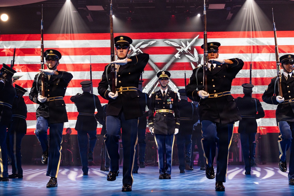 Maj. Gen. Bobby Christine hosts the Twilight Tattoo