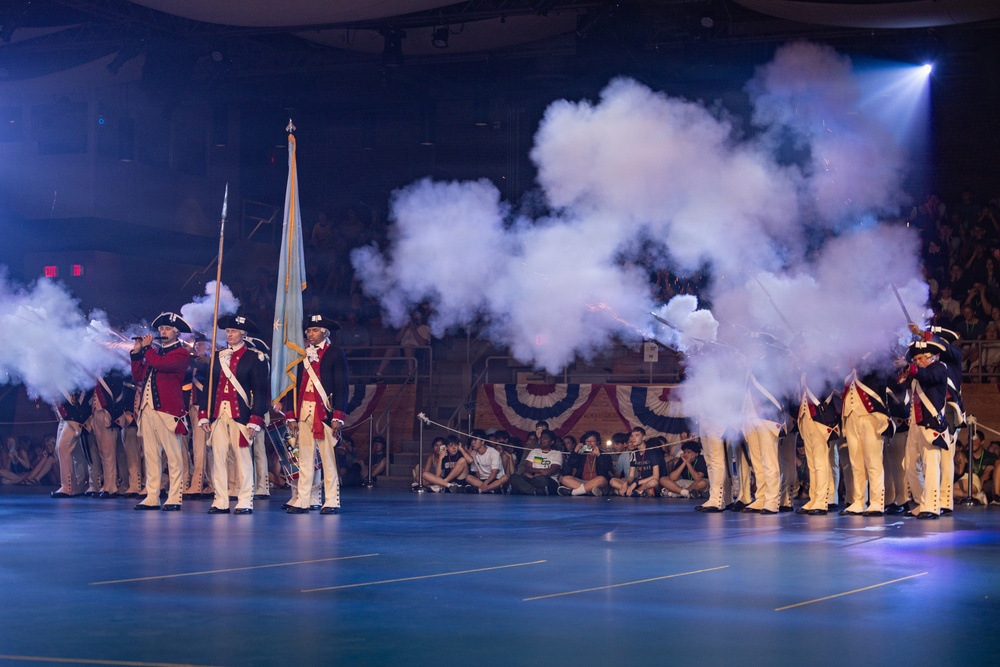 Maj. Gen. Bobby Christine hosts the Twilight Tattoo