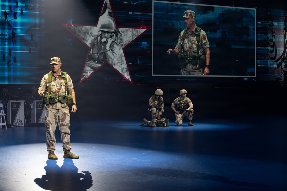Maj. Gen. Bobby Christine hosts the Twilight Tattoo