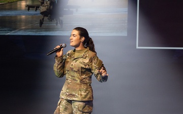 Maj. Gen. Bobby Christine hosts the Twilight Tattoo