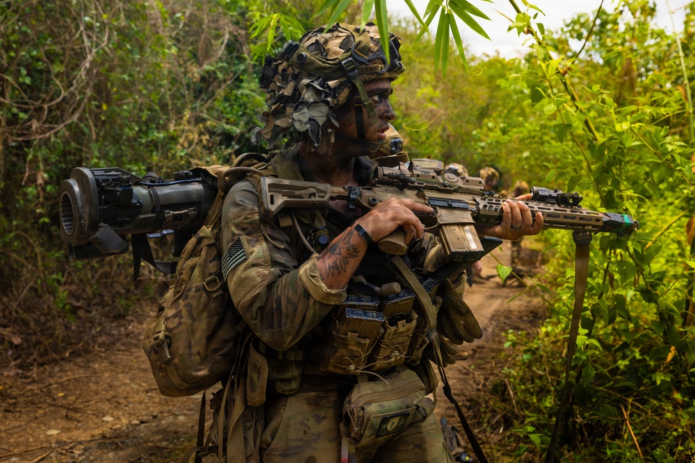 Salaknib 2026: U.S. and Philippine Forces Clear an Objective during JPMRC-X