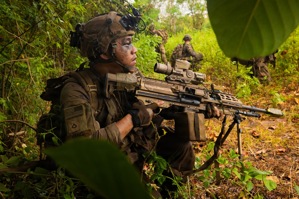 Salaknib 2026: U.S. and Philippine Forces Clear an Objective during JPMRC-X