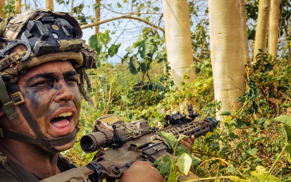 Salaknib 2026: U.S. and Philippine Forces Clear an Objective during JPMRC-X